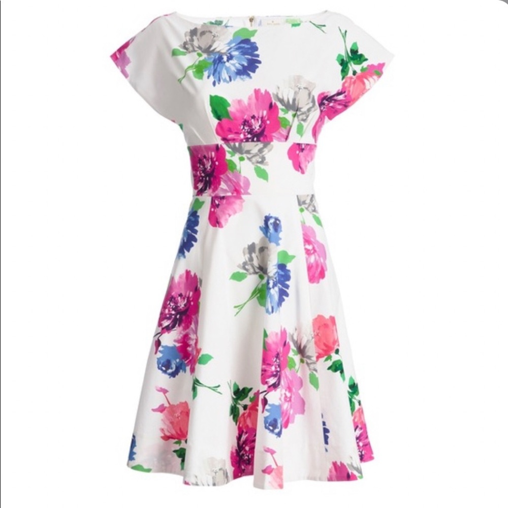 Kate Spade Blooms Fit & Flare Dress